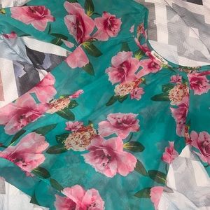 Sheer floral top